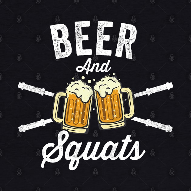 Beer & Squats  - Funny Gym Design by Cult WolfSpirit 